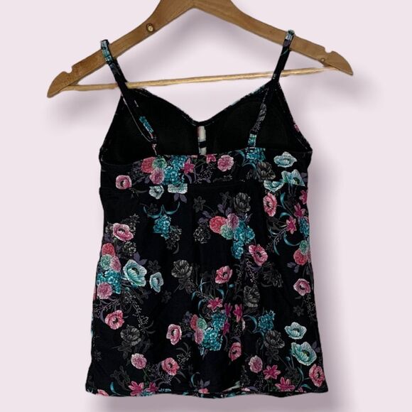 Floral Tank Bikini Swimwear Set UNDERWEAR PROTECTOR STILL ON - Picture 2 of 7